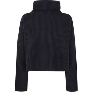 NUUR Ribbed Turtleneck Sweater Women BLACK Sweaters & Knitwear